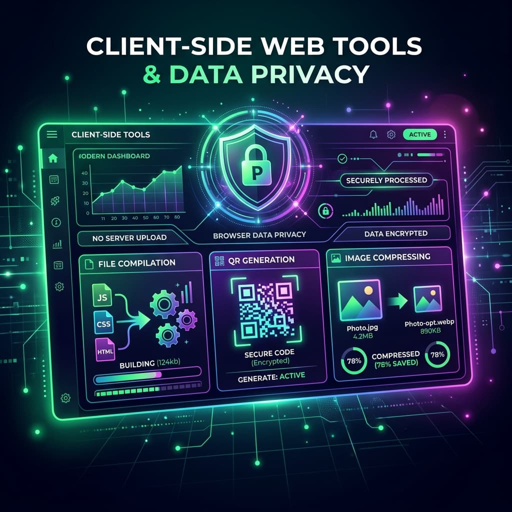 Zero-Server Web Tools: Reclaiming Privacy with Client-Side JavaScript Processing